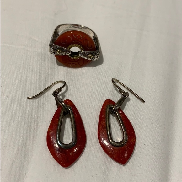 Earrings and ring set